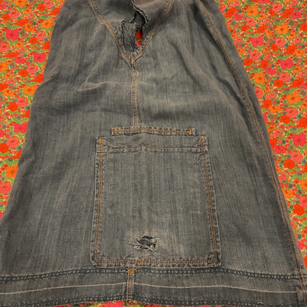 Free People Denim Dress L - Picture 3 of 14